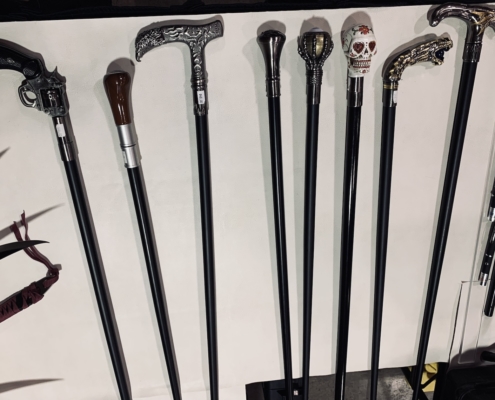 Walking cane select by Techtron at the Gun and Knife show