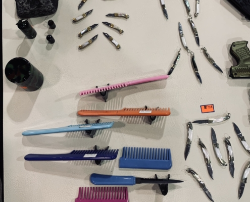 Self defense items at Techtron table